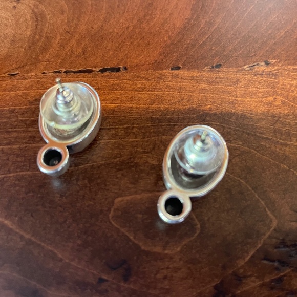 Brighton Clear Cream Stone Earrings - Picture 2 of 2